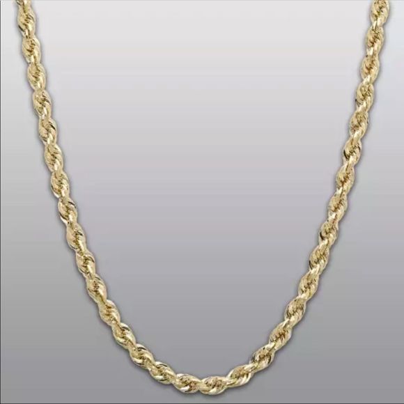 14K Heavy Gold Rope Chain Stainless Steel 5mm 24” - Picture 5 of 5